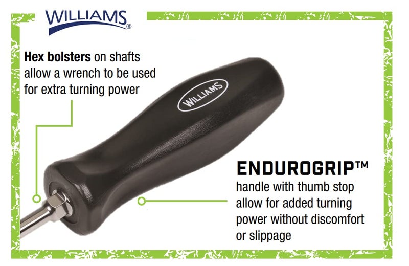 Williams JHW100P-19MD 19 Piece Endurogrip and Supertorque Premium Mixed Screwdriver Set - Image 2